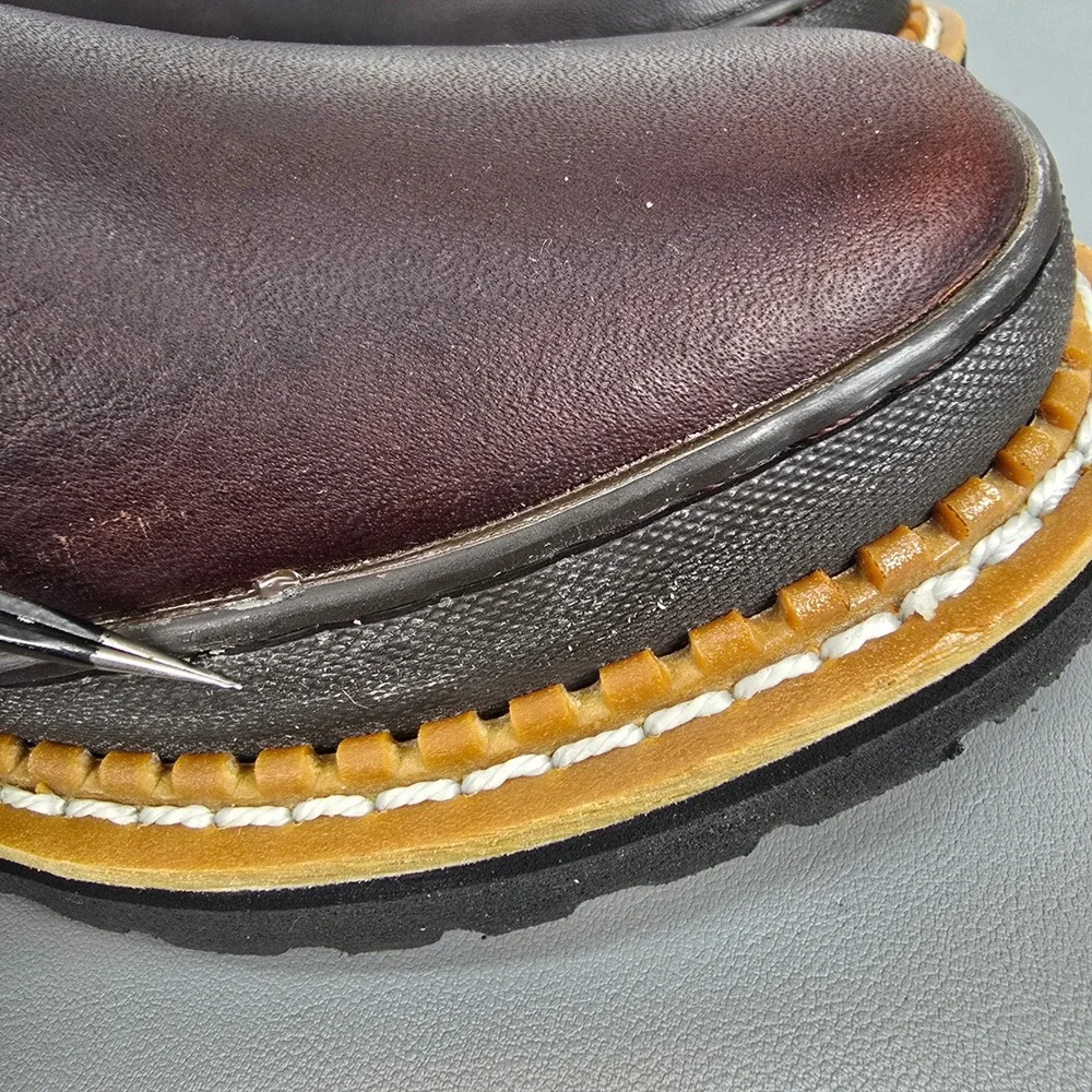 Georgia Boot Georgia Giant Romeo Mens Brown Leather Work Boots GR262 Size 9W